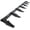 Black, variant on Rugerasy 60 Inch Heavy Duty Steel Bucket Tooth Bar for Sub-Compact Tractor Loader,Fits Cutting Edge 1/2 Inch or Less,No Drill Installation,Attachment for Construction and Farm Use,Black