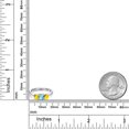 thumbnail image 6 of Gem Stone King 925 Silver and 10K Yellow Gold Swiss Blue Topaz and Yellow Sapphire Engagement Ring for Women | 1.37 Cttw | Round 5MM | Gemstone November Birthstone | Size 5, 6 of 6