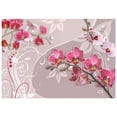 thumbnail image 3 of Tiptophomedecor Floral Wallpaper Wall Mural - Flight Of Pink Orchids, 3 of 4
