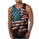 thumbnail image 3 of Tanques para Hombre para el Verano Solto Chaleco Impresión Deportivo Cuello Redondo, Casual, 3 of 5