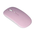thumbnail image 3 of Computer Mouse Wireless, 2.4G Cordless Mouse Mute Rechargeable Three-Level DPI Adjustable Portable Dual-Mode  for Computer for Laptop Black,White,Pink,Yellow,Green,Purple,Cyan, 3 of 7