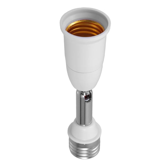 MasteelfCA 2pcs Light Bulb Socket Extender Bendable Light Socket Adapter Light Bulb Adapter(E27-E27)