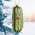 thumbnail image 4 of Loyerfyivos Christmas Tree Hanging Ornaments Pickle Tree Ornaments Pickle Chips Tree Ornaments Avocado Guacamole Cucumber Slices Tree Ornaments for Christmas Tree (C), 4 of 9