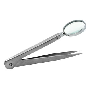 Carson 4.5X MagniGrip Lighted Tweezers : lighted fine point