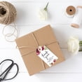 thumbnail image 2 of Koyal Wholesale Thank You For Celebrating With Us Favor Tags Fall Burgundy Marsala Cardstock Tags with Bakers 100-Pk, 2 of 5