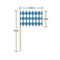 thumbnail image 5 of 200 Pieces Flags Marking Labels Cupcake Decoration Birthday Party Decoration (blue And White), 5 of 5