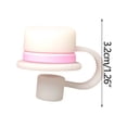 thumbnail image 2 of Kokovifyves Kitchen Gadgets Clearance 1Pc Silicone Straw Tips Drinking Cap Proof Plugs Cover Creative Cup Accessories 6-8Mm Straw Sealing tools, 2 of 2