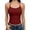 Z Wine, variant on YUGYXL Womens Sleeveless U Neck Tank Tops Summer Solid Color Workout Top Ribbed Knit Slim Fit Top Basic Casual Clothes White S