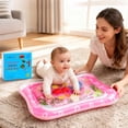 thumbnail image 3 of LotFancy Tummy Time Mat, Inflatable Baby Water Play Mat for Infants, Toddler 3 to 12 Months, Pink, 3 of 8