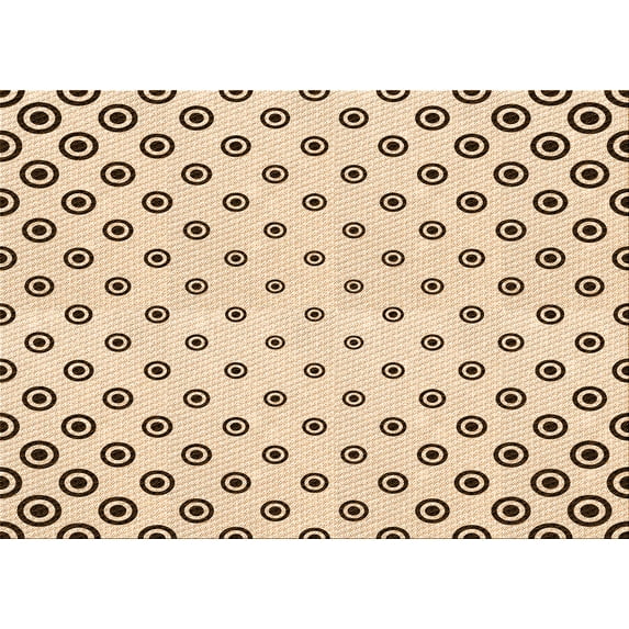 Ahgly Company Indoor Rectangle Patterned Copper Brown Area Rugs, 5' x 7'