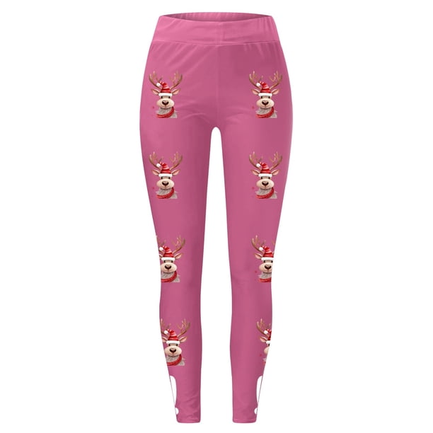 Legging De Sport Noël Femme - Pantalon Yoga Imprimé Artistique Doux Et Extensible Automne Hiver