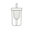 thumbnail image 3 of Cartoon Style Lead-Free Glass Water Cup with Lid & Straw, 3 of 5