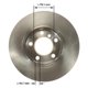 thumbnail image 2 of Bendix Premium Prt6160 Rotor De Freno Delantero Para Mini Cooper Countryman 2016-2011 Cooper Paceman 2016-2013, 2 of 4