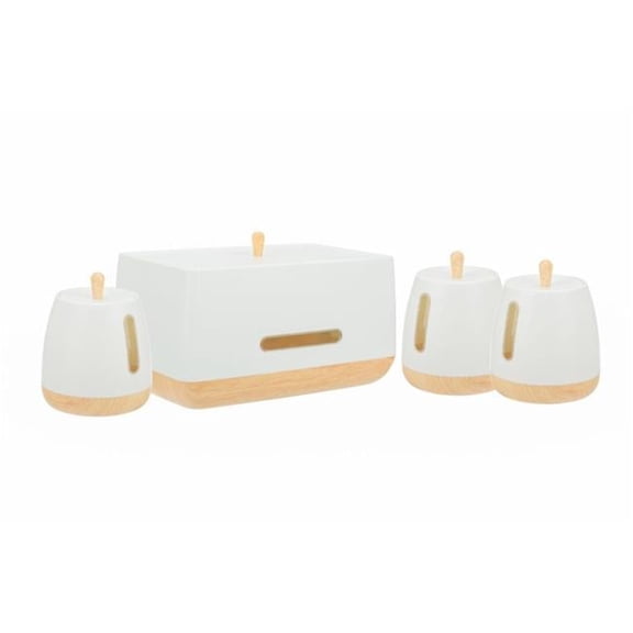 Jiallo WE-T82603-SC-BB 57 in. European Collection Multi functional Kitchen Storage Bin & Canisters - 4 Piece