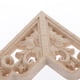 thumbnail image 2 of 4 piezas de apliques de esquina de madera tallada clásica, sin pintar, para marco de muebles Los 8x8cm, 2 of 7