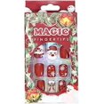 thumbnail image 4 of Brishow Coffin False Nails Christmas Fake Nails Snow Elk Press on Nails Full Cover Stick on Nails 24pcs for Women and Girls (1), 4 of 5