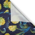 thumbnail image 3 of Ambesonne Artichoke Kitchen Curtains, Art Nouveau Food, 55"x39", Blue Violet Yellow, 3 of 3