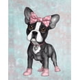 thumbnail image 3 of Gango Home Decor Vertical Frenchie Summer Style & Sweet Frenchie by Barruf (Ready to Hang); Two 11x14in White Framed Prints, 3 of 5