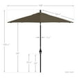 thumbnail image 5 of California Umbrella 9' Patio Umbrella in Woven Sesame, 5 of 5