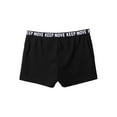 thumbnail image 2 of TTAO Girls Sports Bottoms V-front Elastic Waistband Boyshorts Gym Workout Exercise Boxer Shorts Black 6, 2 of 5