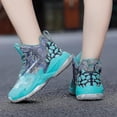 thumbnail image 3 of 2023-childrens Basketball Shoes Breathable Non-slip Sports Running Shoes Fr565Green32, 3 of 5