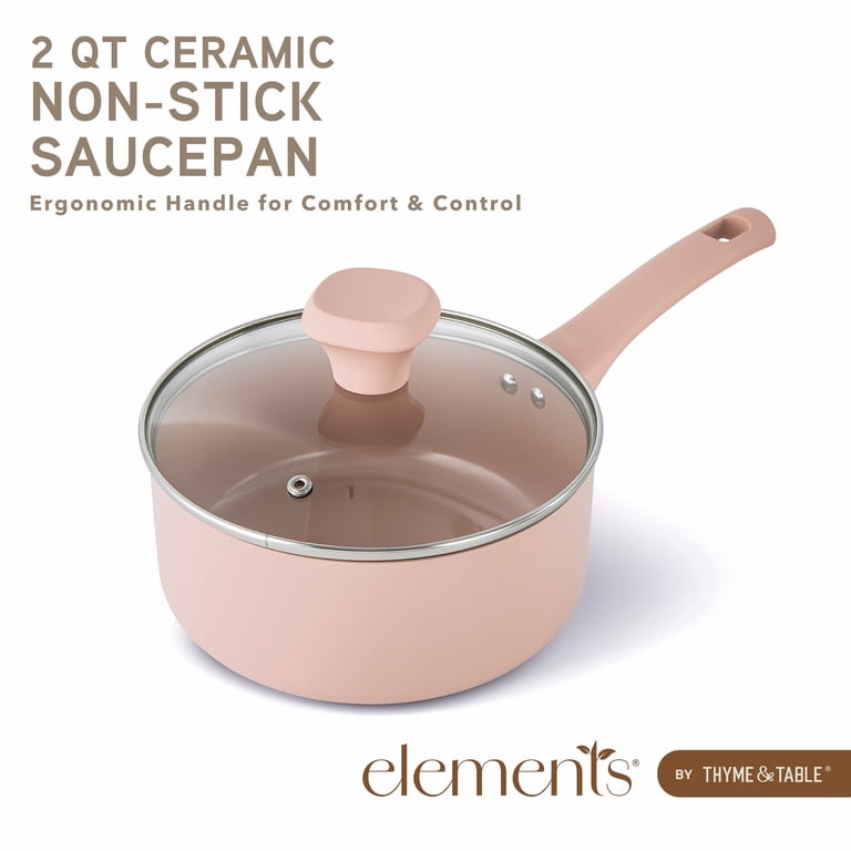 Elements by Thyme & Table 2-Quart Ceramic Non-Stick Saucepan photo 3