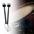 thumbnail image 6 of 2 Pieces Felt Mallet Drum Mallets Felt Head Mallets with Lanyard Bass Percussion 30cm white Black, 6 of 8