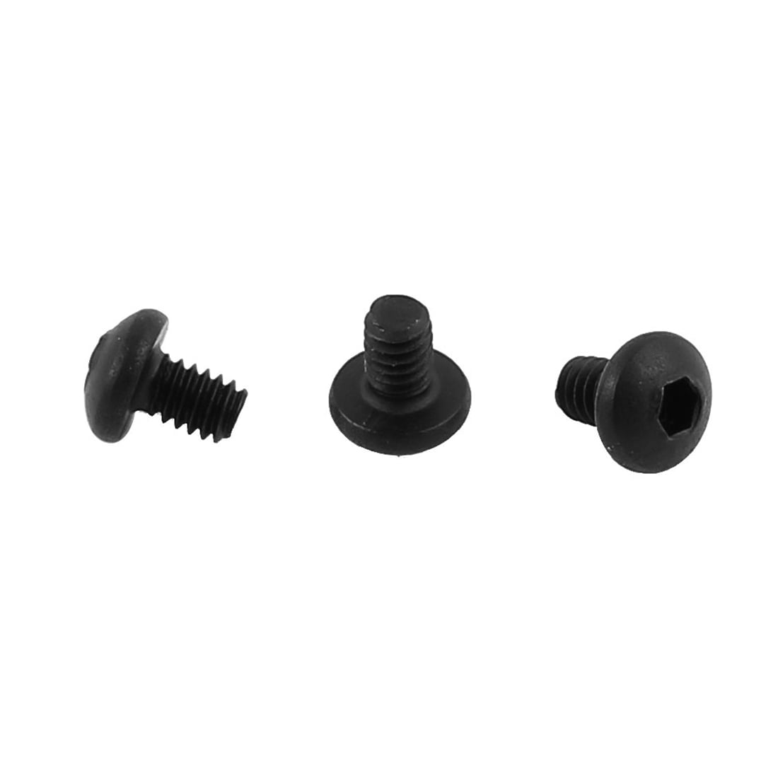 M2 x 10mm 0.4mm 10.9 Black Button Head Socket Cap Screw Bolt