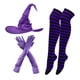 thumbnail image 5 of Conjunto de disfraces de Halloween, suministros de fiesta para adultos, puntiagudo para fiesta Púrpura jinwen Disfraz De Bruja De Halloween, 5 of 7