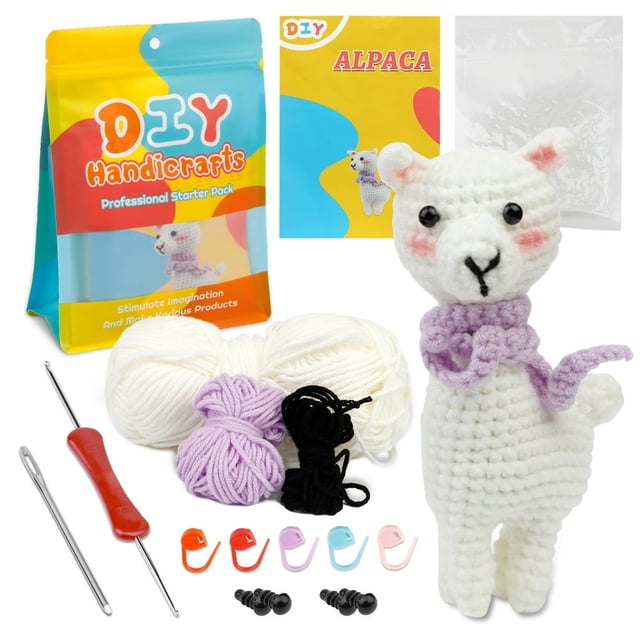 MesaSe Beginners Crochet Kit Animals Crochet Kit for Beginners Crochet Knitting Kit Dinosaur