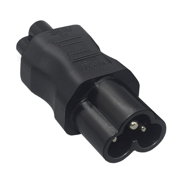 Zócalo de conversión,Conector adaptador de corriente C6 a C5 macho a hembra,Contacto de protección para el hogar Adaptador de corriente C6 a C5,Convertidor de adaptador de enchufe