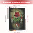 thumbnail image 2 of 30x40cm Peinture Diamant 5D Fleurs Rose Peinture Diamant 5D Peinture Diamant Kit Complet Broderie Diamant Kit Complet, Peinture Diamant Fleurs Full Peinture Diamant Rose, 2 of 5