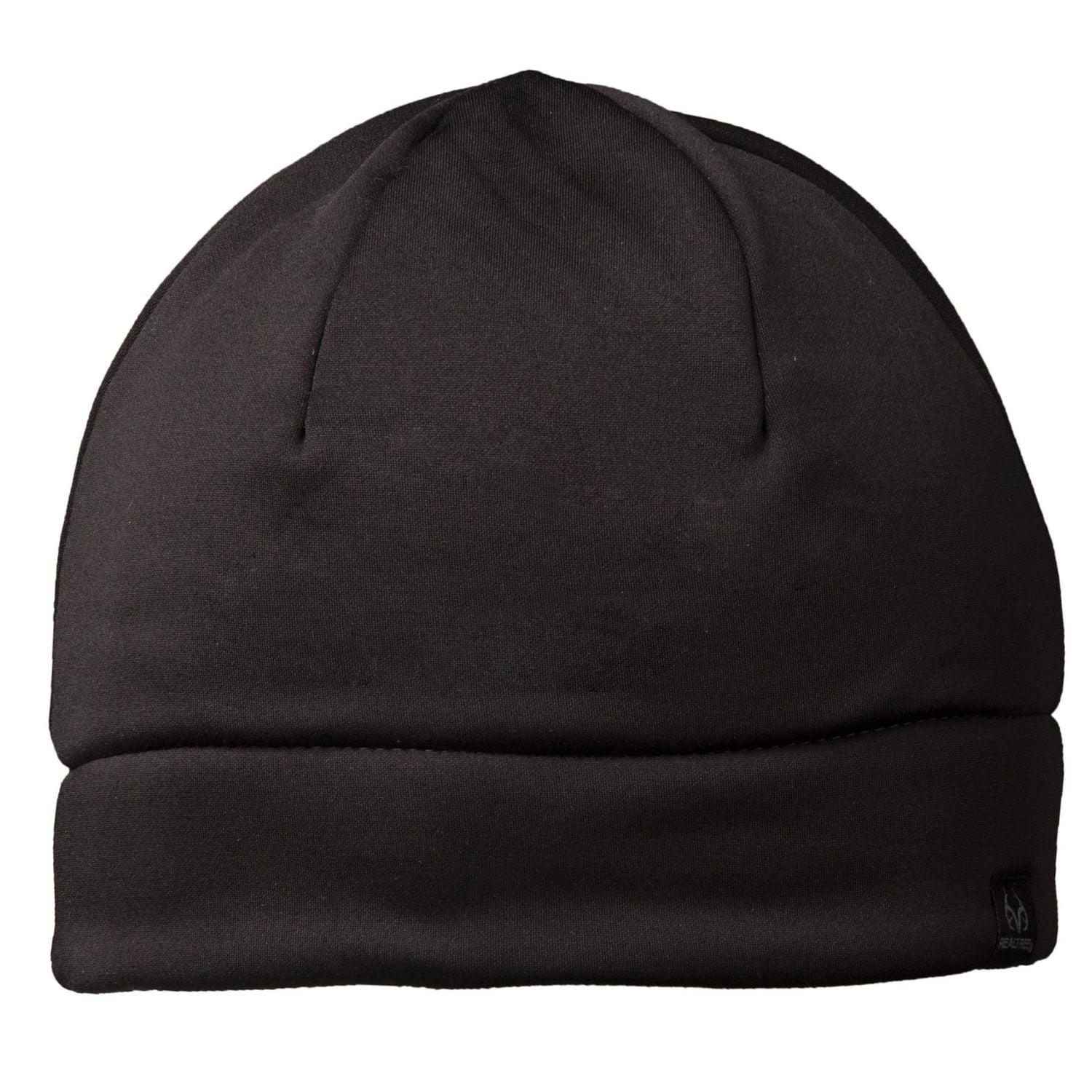 Realtree Men's Black Fleece Beanie, One Size