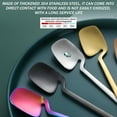 thumbnail image 3 of Hangable Silverware Set, Matte Black Flatware Cutlery Set Service for 2, Satin Finish 8 Piece Stainless Steel Utensils Set for Home and Restaurant, Dishwasher Safe - Colorful, 3 of 6