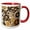 Red/White, variant on 3drose, Late Fall Brown N Tans in Pretty Pattern, 11oz Mug