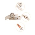thumbnail image 3 of INSPIRE CHIC Women's Halloween Leather Belt for Jeans Dress Pants Studded Grommet with Circle Metal Buckle Up to 35 inches Beige, 3 of 8