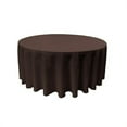 thumbnail image 1 of LA Linen TCpop108R-BrownP22 Polyester Poplin Tablecloth, Brown - 108 in. Round, 1 of 4
