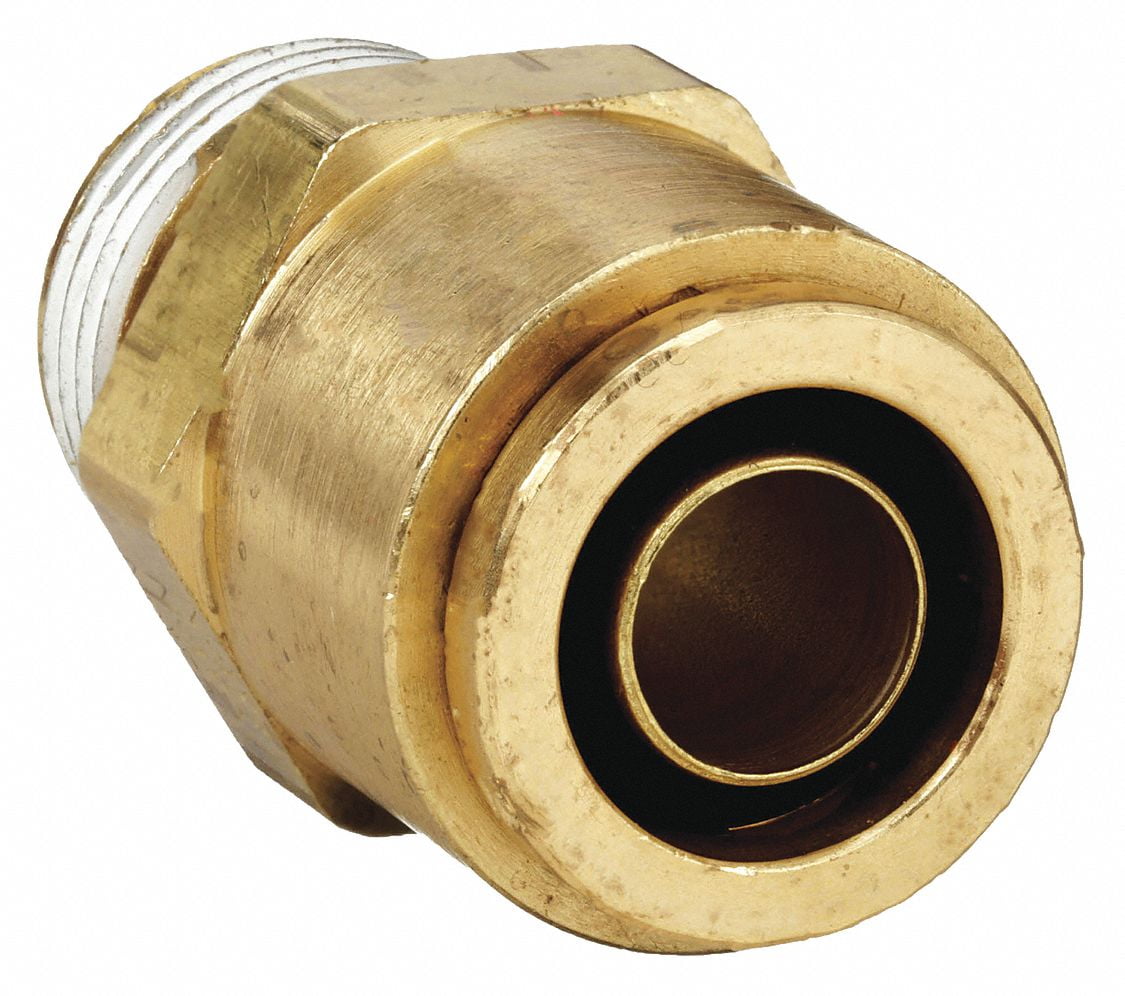 Eaton Weatherhead Male Connector, 1/214, 1/2 In Tube Sz Brass 1868X8X8