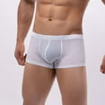 thumbnail image 2 of Sngxgn Men's Boxer Briefs Stretch Underwear Underpants Regular Leg(White,M), 2 of 9