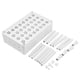 thumbnail image 1 of Organizador de plástico para pared para artículos de tocador y esenciales Estante de almacenamiento para baño cuadrado blanco, 1 of 7