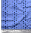 thumbnail image 1 of Soimoi Blue Viscose Chiffon Fabric Arrows Arrow Print Sewing Fabric Yard 42 Inch Wide, 1 of 3