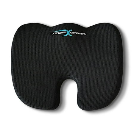 Coccyx Orthopedic Memory Foam Seat Cushion - Helps With Sciatica Back Pain - Perfect for Office Chair by Xtreme