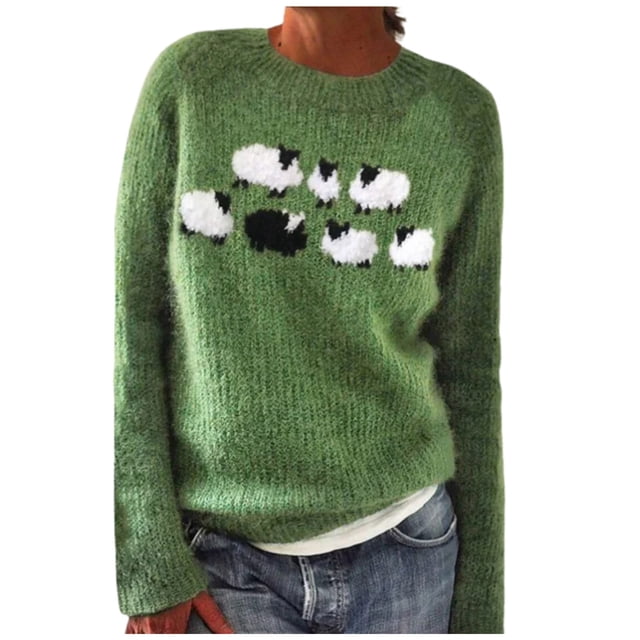 Chandails pour Femmes Hiver Automne Vestes Chandails Décontractés Manches Longues Chandails en Molleton Tricotés