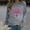 Gray, variant on CLOISE Cancer Sweatshirt Women Breast Cancer Awareness Sweatshirt Ribbon Pink Crew Neck Long Sleeve Shirts Cancer Fight Blouses Comfy Pullover Tops in October Clothes Black XL