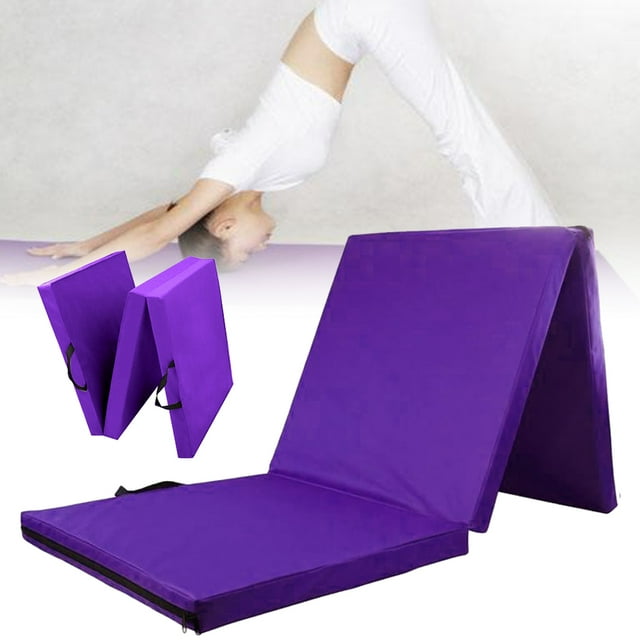 Hot 71''X24''X2" Large Gymnastic Mat Thick Folding Panel Yoga Exercise Tumbling Pad
