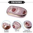 thumbnail image 4 of Unique Bargains Key Fob Cover Compatible for Buick Enclave Verano Encore, 6 Button Porcelain Pattern Soft TPU Remote Keyless Smart Key Fob Case Protection Shell Pink, 4 of 7