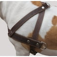 thumbnail image 3 of Genuine Brown Leather Dog Pulling Walking Harness XLarge. Chest, 1.5" Wide Straps, 3 of 4