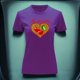 thumbnail image 3 of Playera Blusa De Cerezas Rockabilly Vintage Color Morado Talla Chica Marca Emil SaEs, 3 of 4