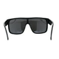 thumbnail image 4 of Mens Oversize Robotic Shield Sport Mirror Lens Sunglasses Black Silver Mirror, 4 of 4