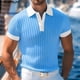 thumbnail image 2 of INCERUN Tops 2024 Moda de estilo coreano Nuevas camisas ajustadas a rayas en contraste para hombres Ropa de calle informal Blusa de manga corta para hombres S-5XL, 2 of 5